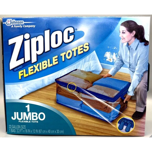 Ziploc Other - Ziploc Flexible Totes Jumbo 22 Gallon Bag Zipper Close Storage